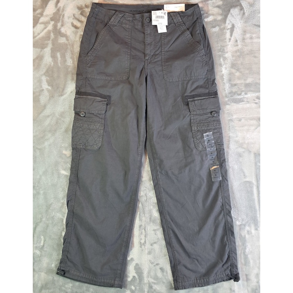 NWT American Eagle Womens Size 6 High Waisted Stretch Baggy Cargo Jogger Pants